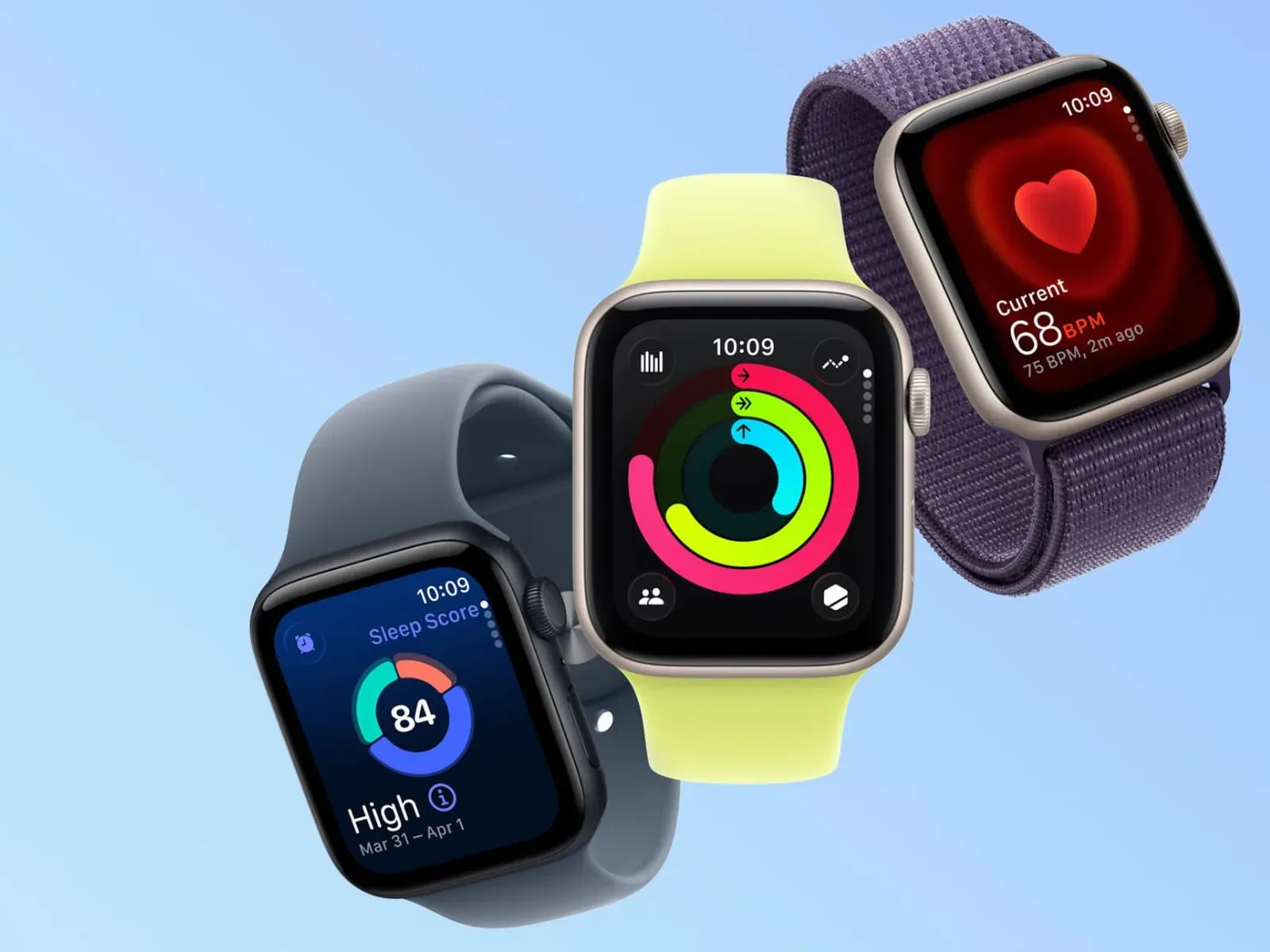 Apple Watch in standby mode beside a charging cable