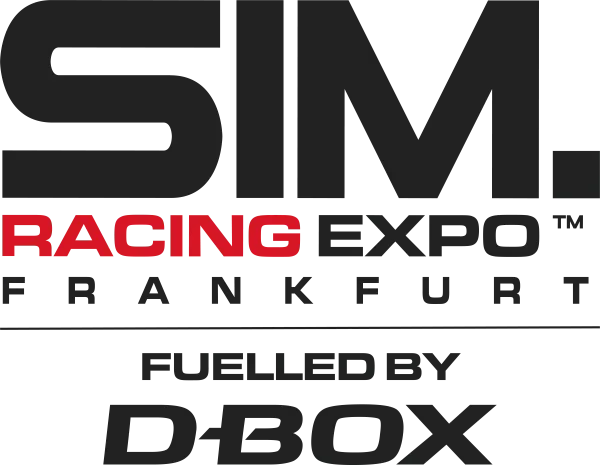 SimRacing Expo Frankfurt show floor with racing simulation rigs