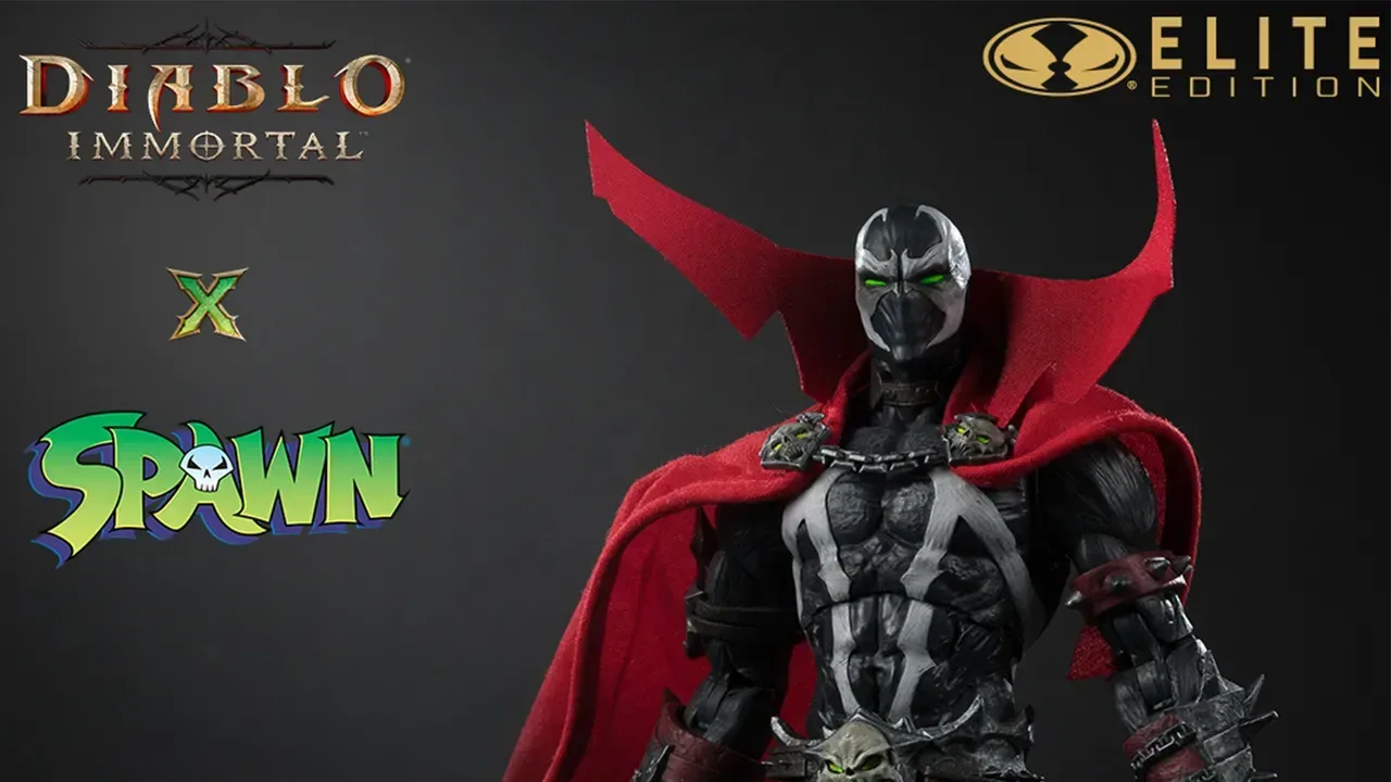 Diablo Immortal Spawn Warlock action figure accessories including Demon Skull and alternate hands