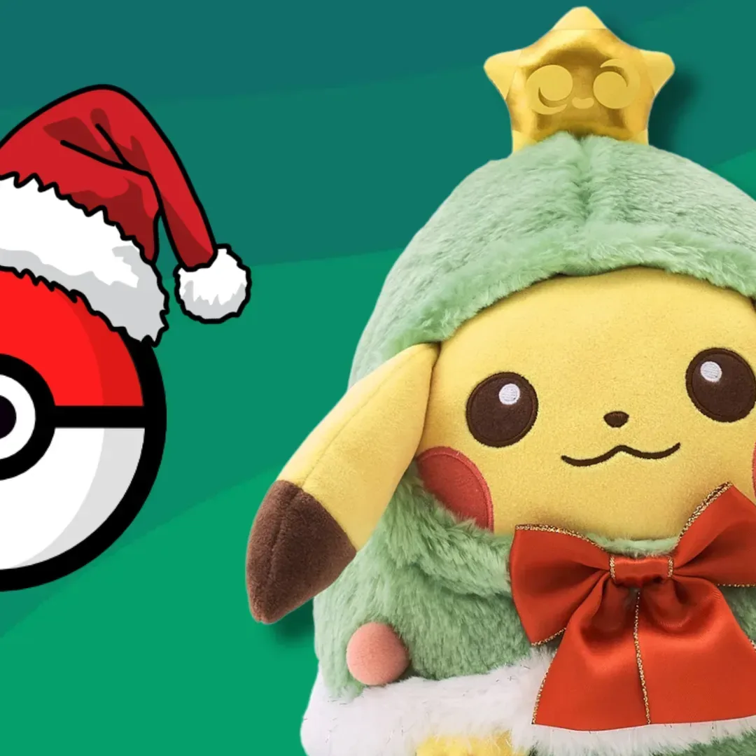 Pokémon Holiday Helper collection with Christmas tree Pikachu plush, Pikachu keychains and Clodsire sled