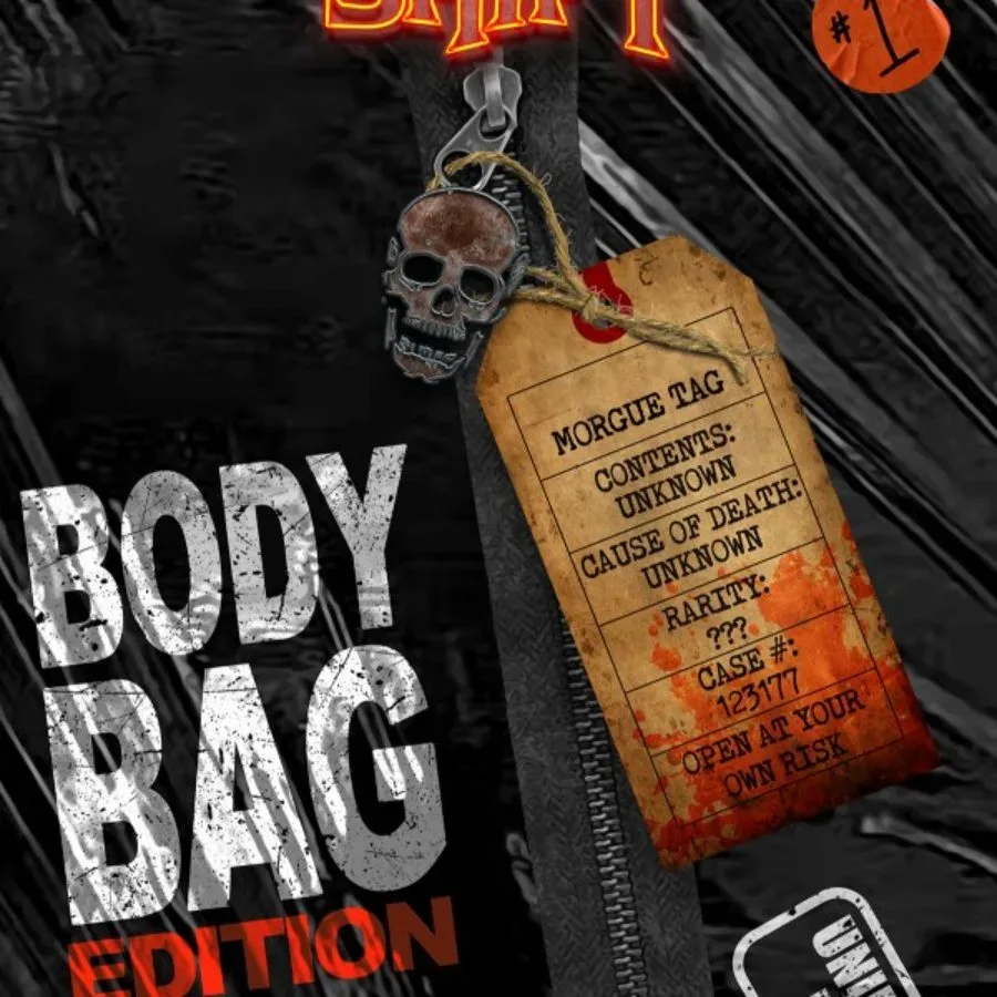 Comic shop counter with sealed blind-bag comic releases