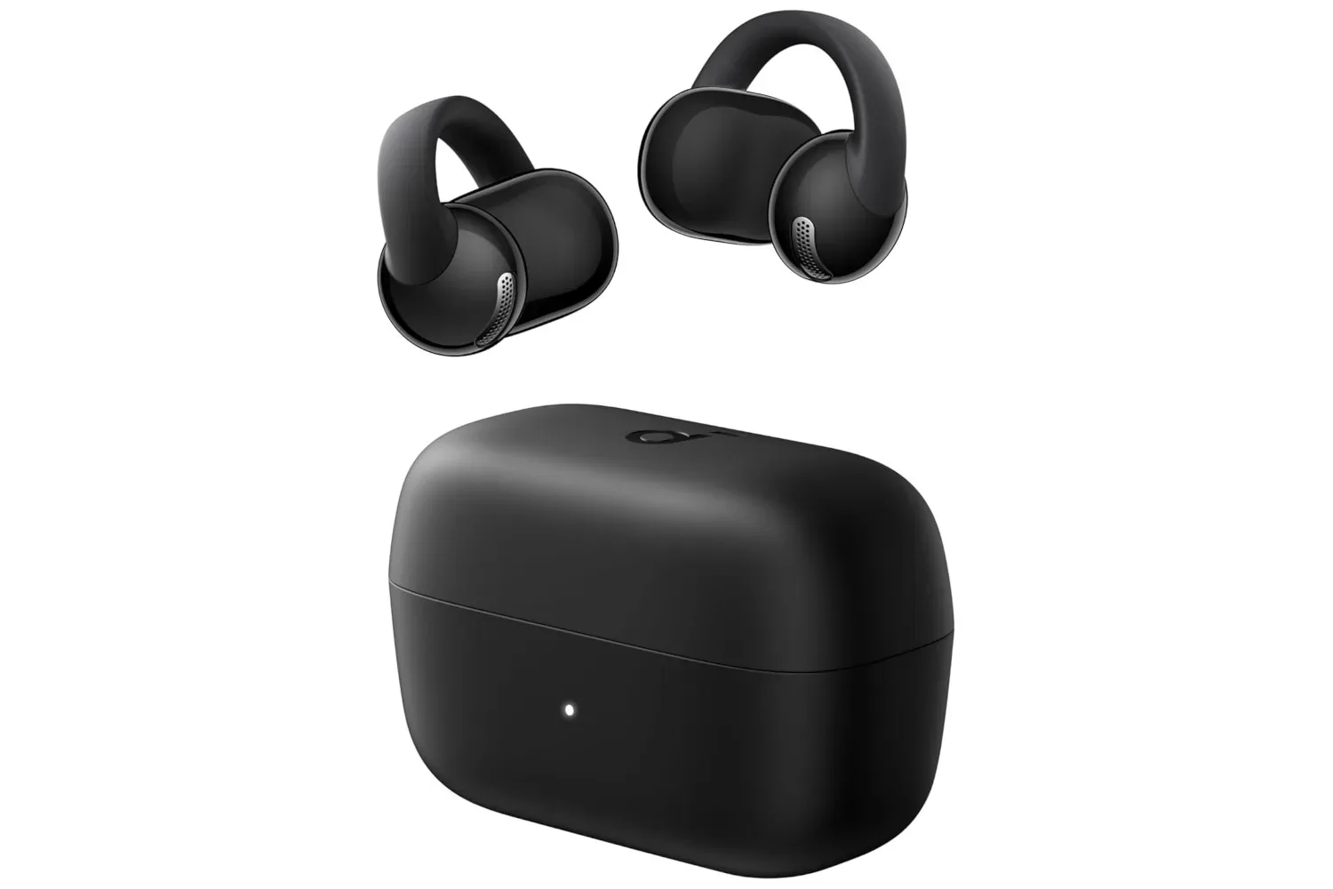 Soundcore C50i open-ear clip-on earbuds and charging case