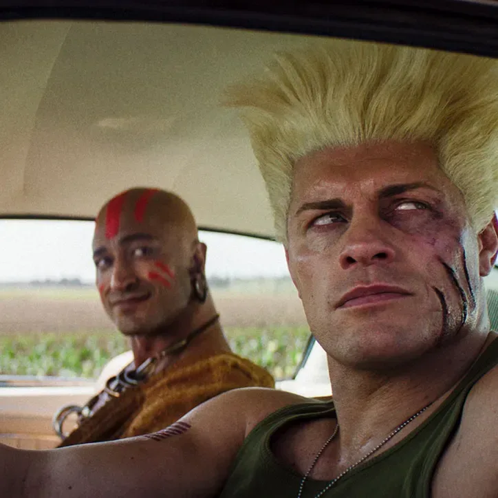 Street Fighter film characters in a deliberately heightened action-comedy setting