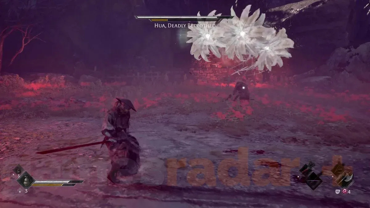 Phantom Blade Zero Hua summoning white flowers