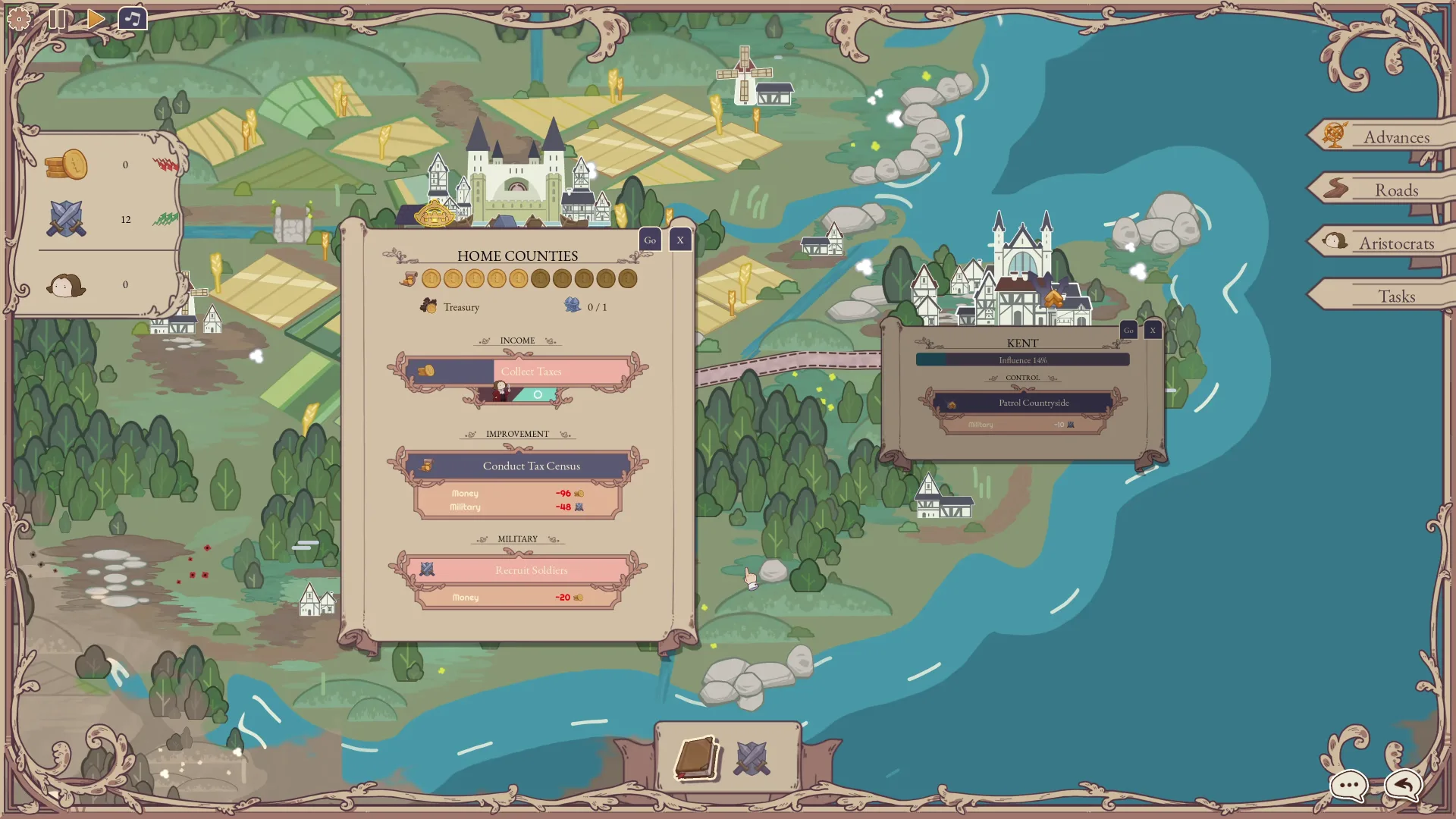 How Empires Work hand-painted strategy map showing the flow of capital, commodities and armies