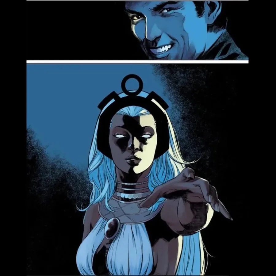 Cyclops and Professor X appear with Cerebro in Midnight X-Men #2