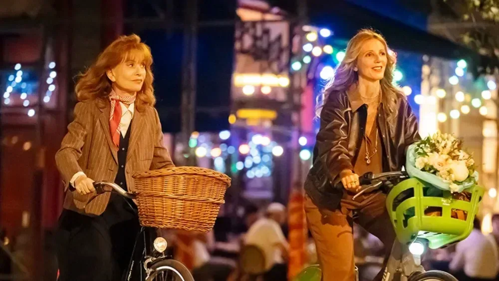 Sandrine Kiberlain appearing as herself in All About Corinne