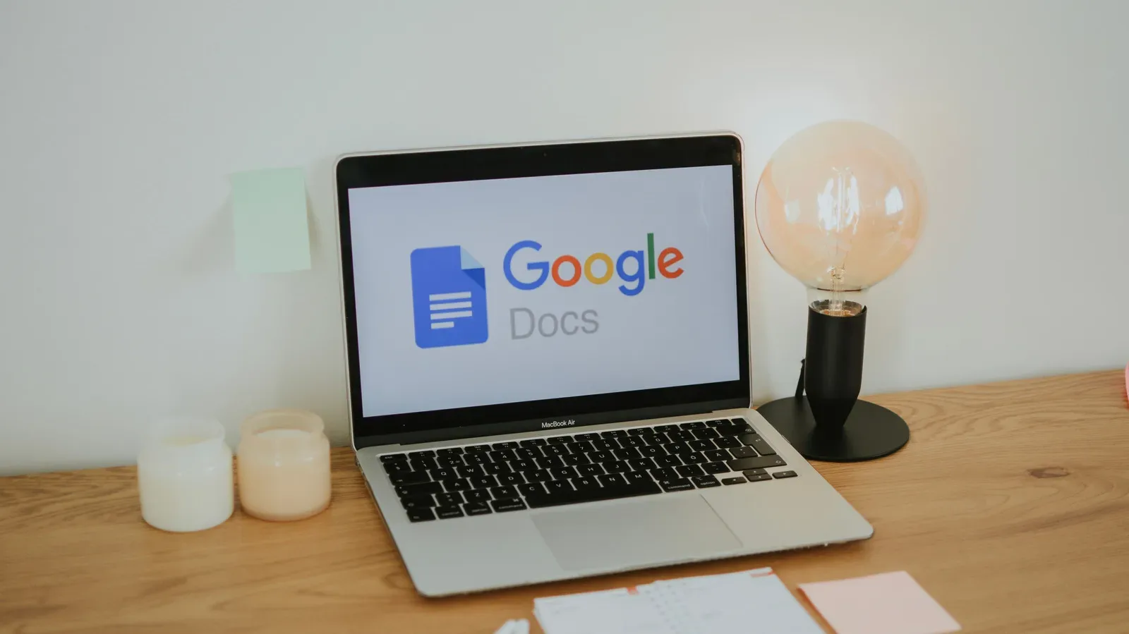 Google Docs open in a dark-themed browser workspace