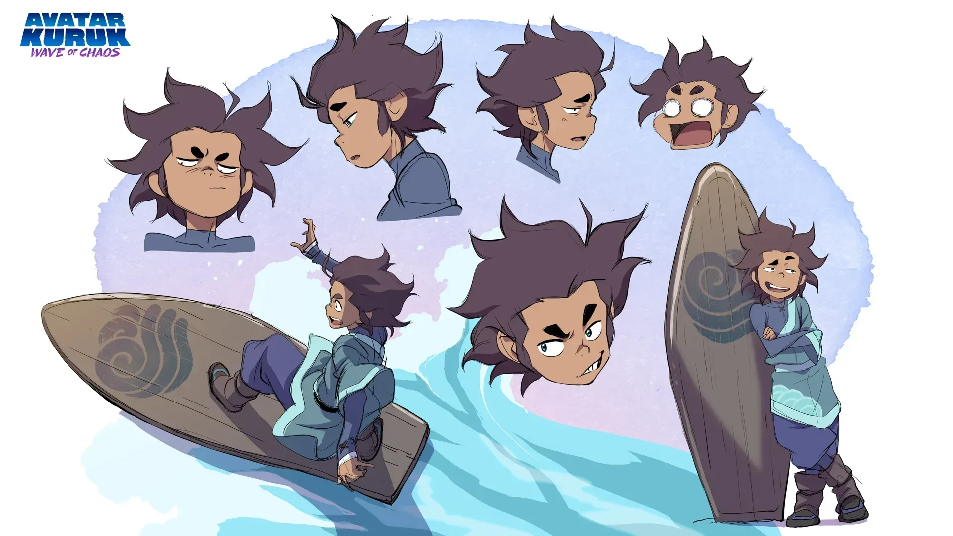 First-look image from Avatar Kuruk: Wave of Chaos showing the Water Tribe Avatar Kuruk