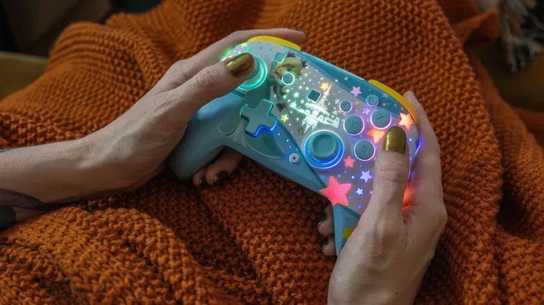 Rosalina Switch 2 controller with RGB lighting from Turtle Beach.