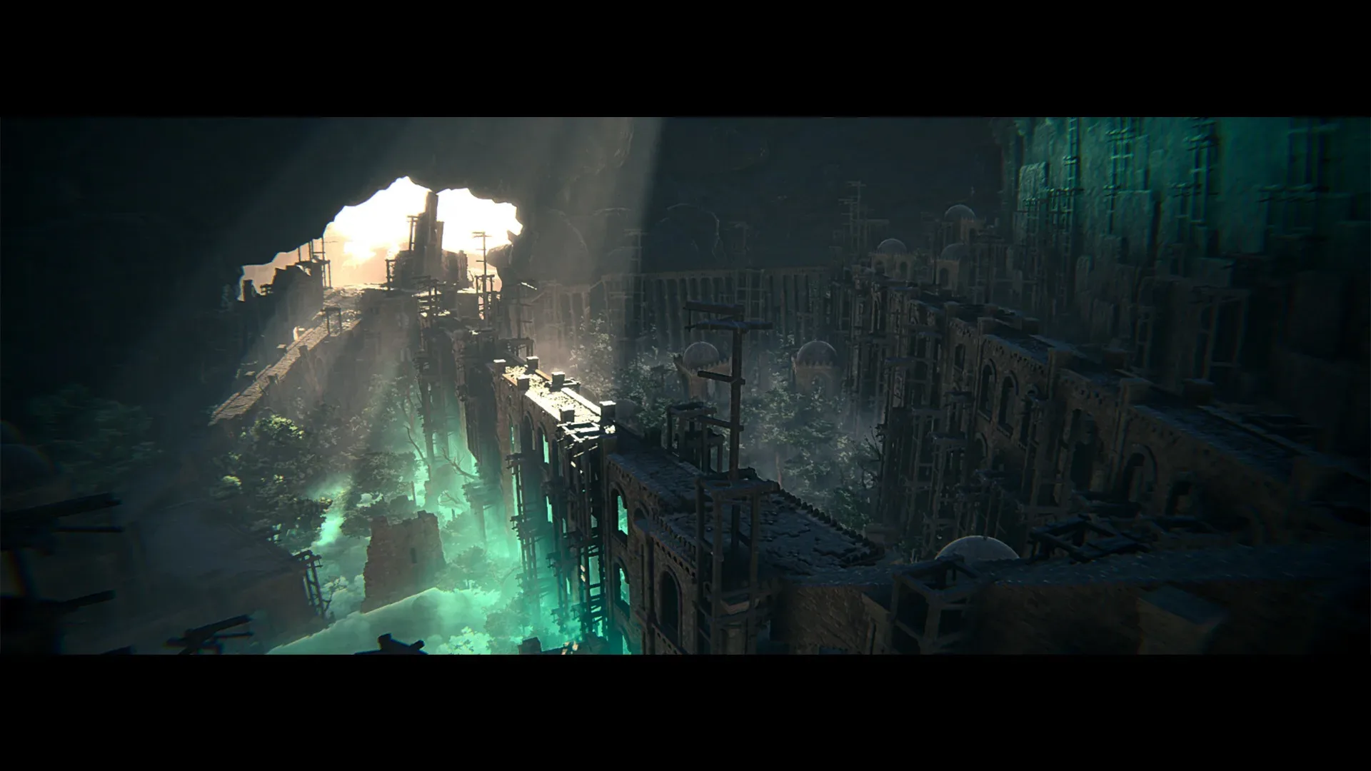 A mysterious dark-fantasy scene from Firva: Strings of Fate