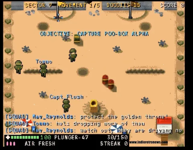 Doody Calls: Turd World War top-down squad action on Amiga A1200