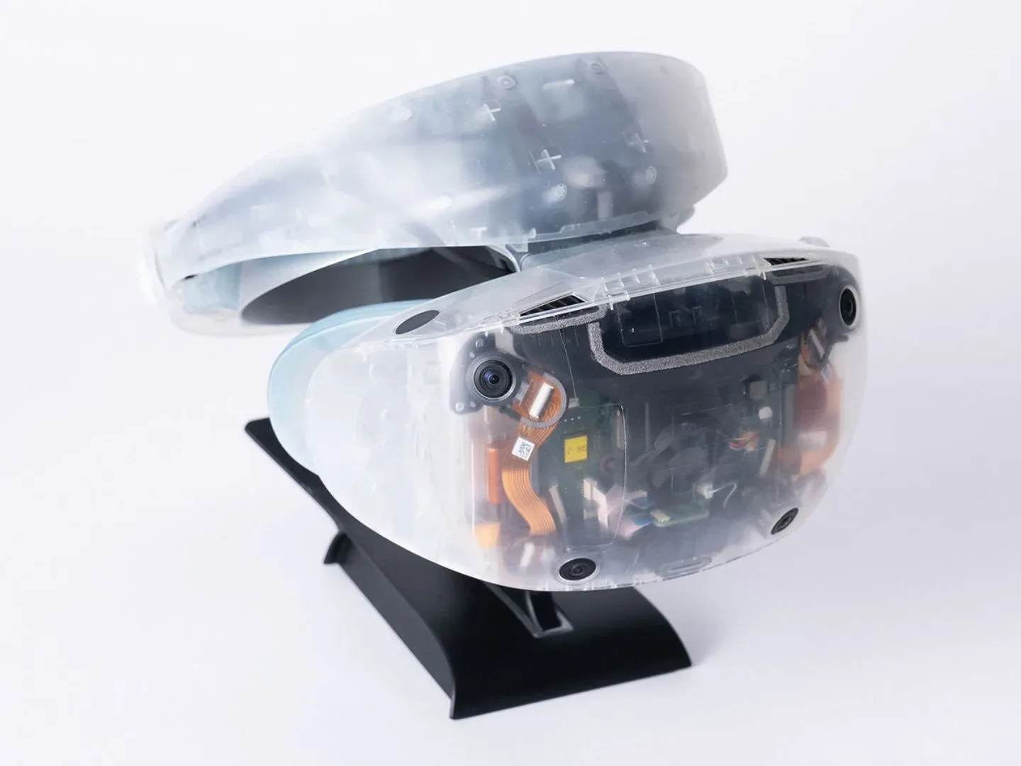 PSVR 2 transparent prototype pictured on the PlayStation blog
