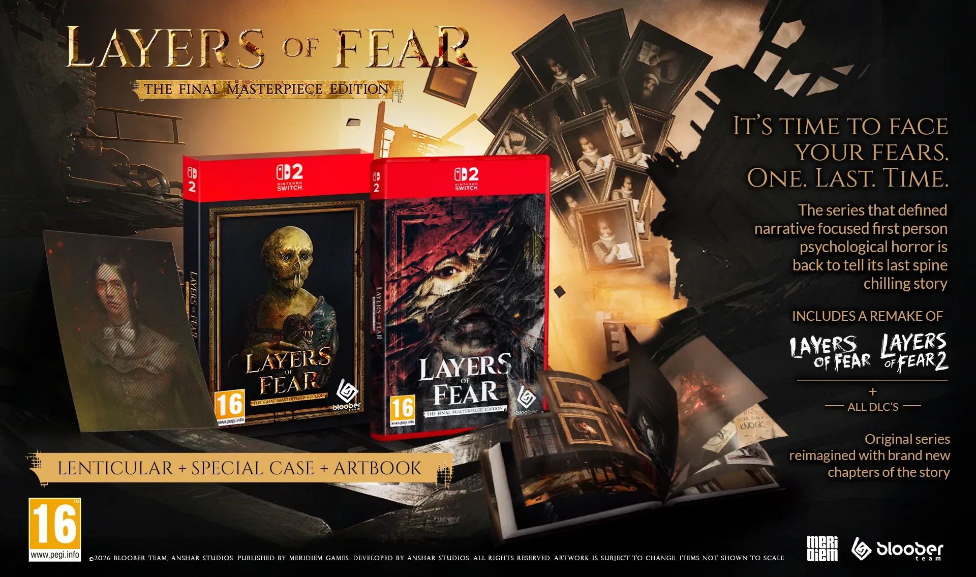 Layers of Fear: The Final Masterpiece Edition special case, lenticular postcard and artbook