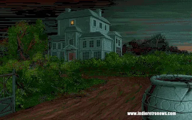 Alone in the Dark running on a Commodore Amiga through a Macintosh compatibility layer