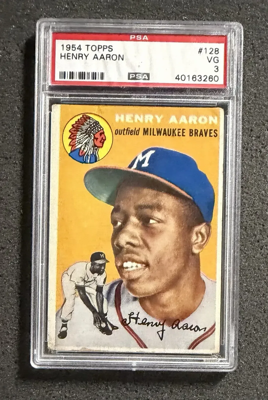 1954 Topps Hank Aaron rookie card