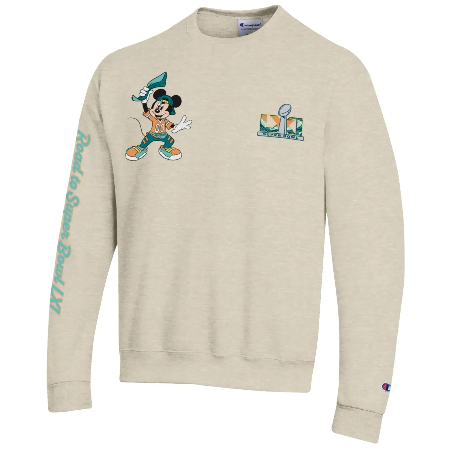 Disney and Champion Super Bowl LXI apparel