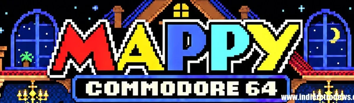 Mappy Comes to Commodore 64 in a New Port Built Around a 1 MB REU