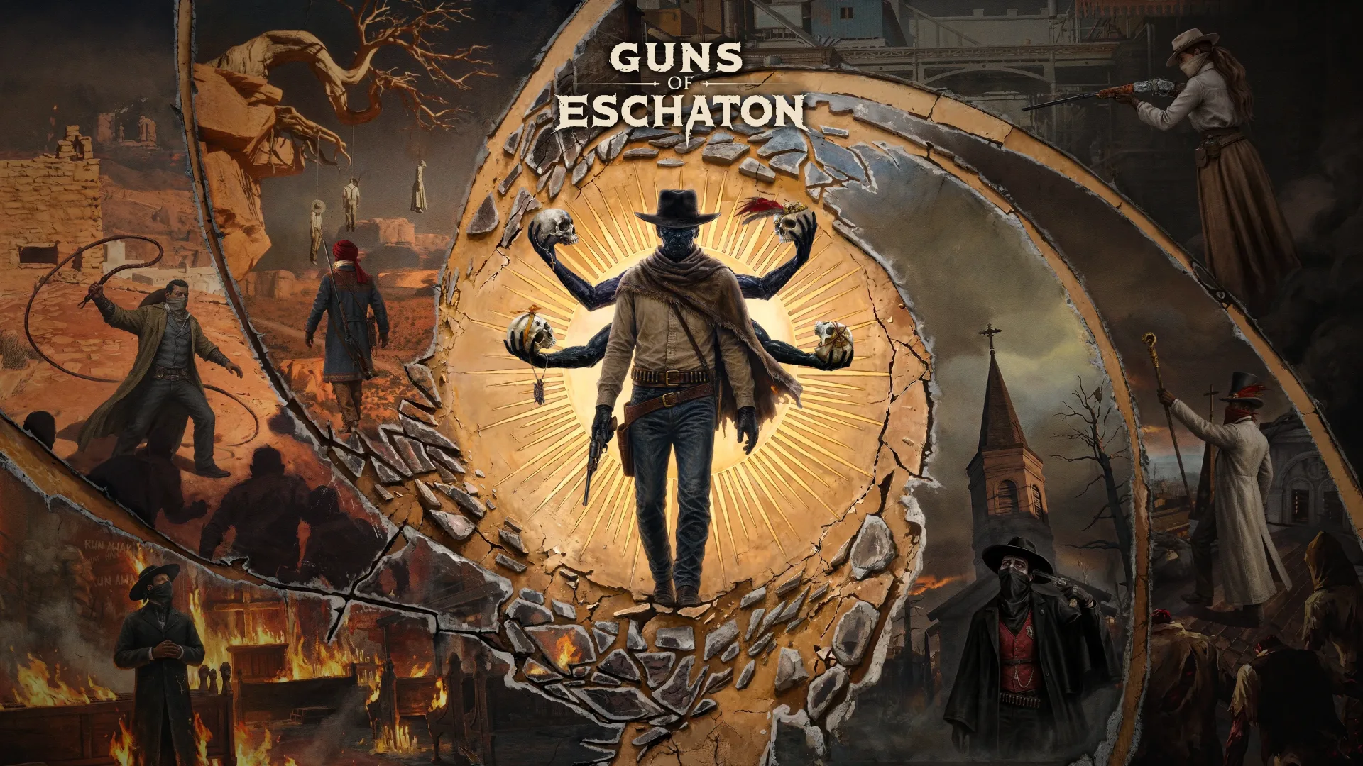 Guns of Eschaton gunslinger in an apocalyptic 19th-century Western setting