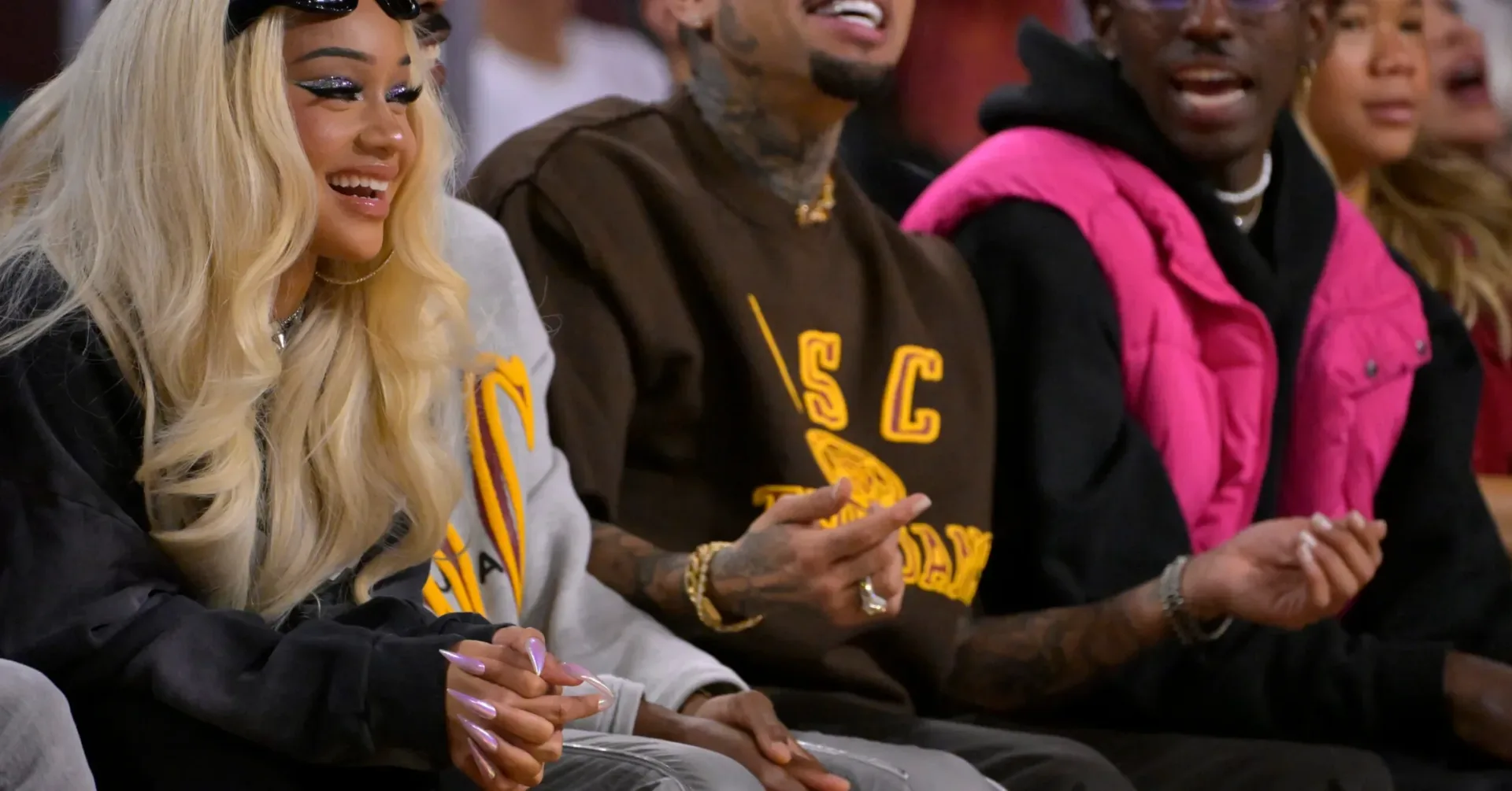 Chris Brown attends a public event