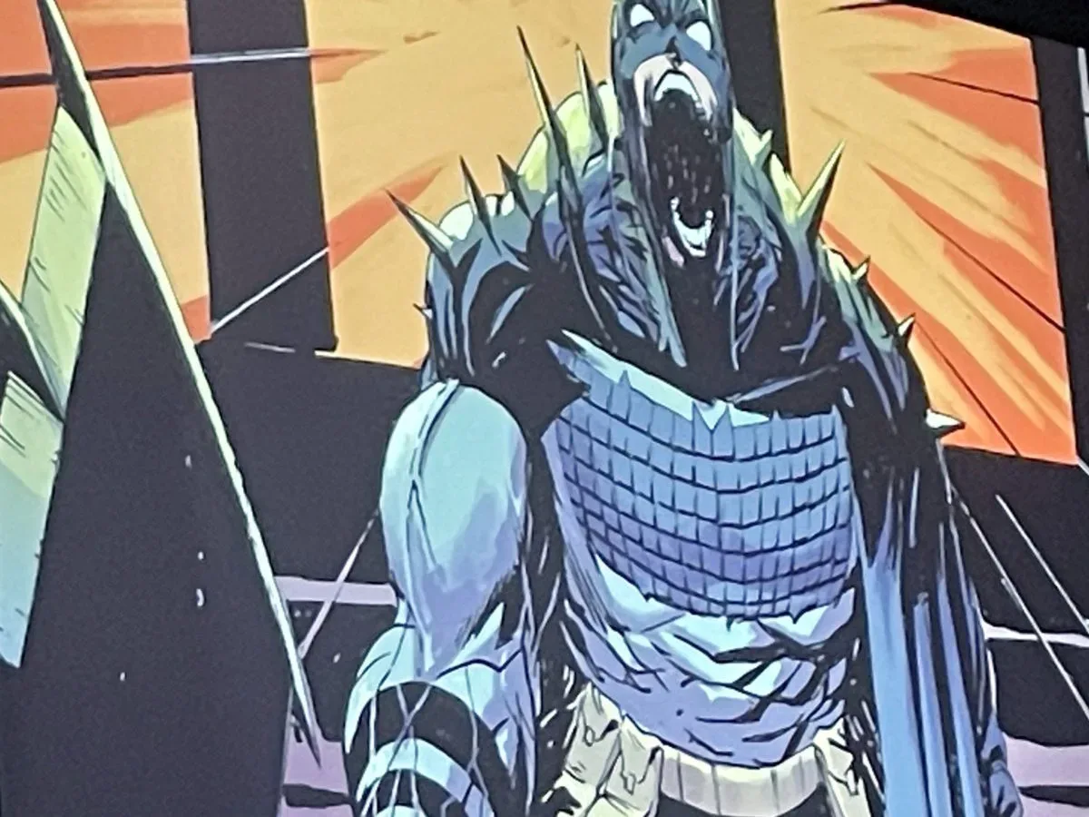 Absolute Batman #25 gatefold-cover print distributed at the Absolute Universe panel