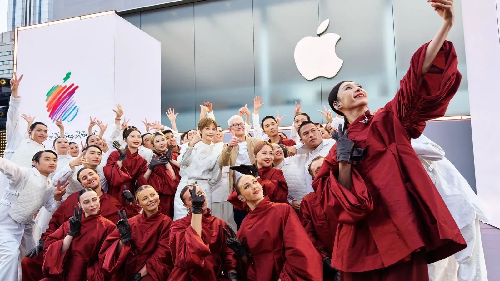 Tim Cook during a visit to Guangzhou, China