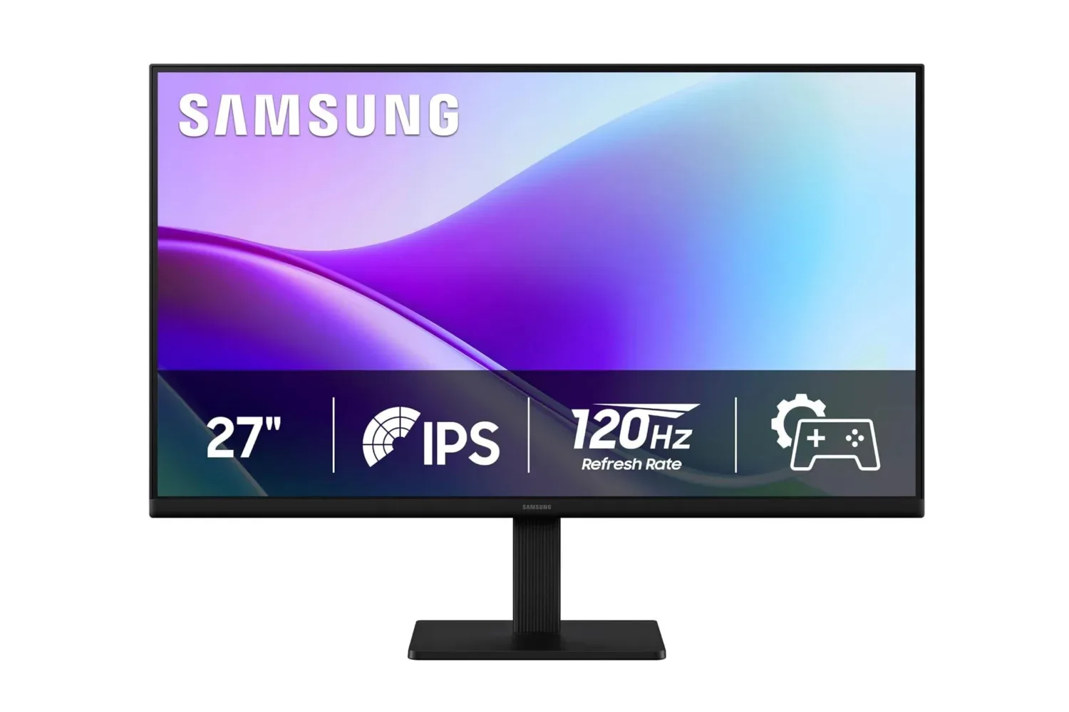 Samsung S3 S32GF 27-inch Full HD monitor on a desktop setup