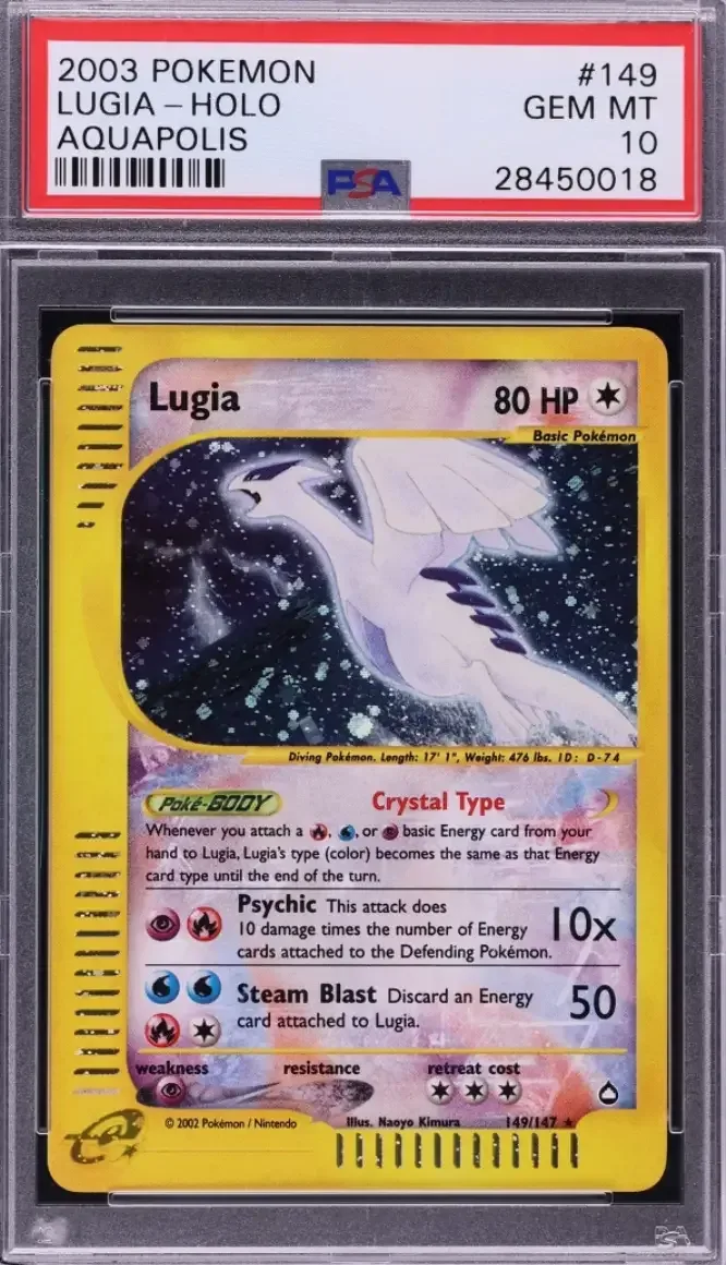 2008 Pokémon Great Encounters Holo Cresselia #2 graded PSA 10