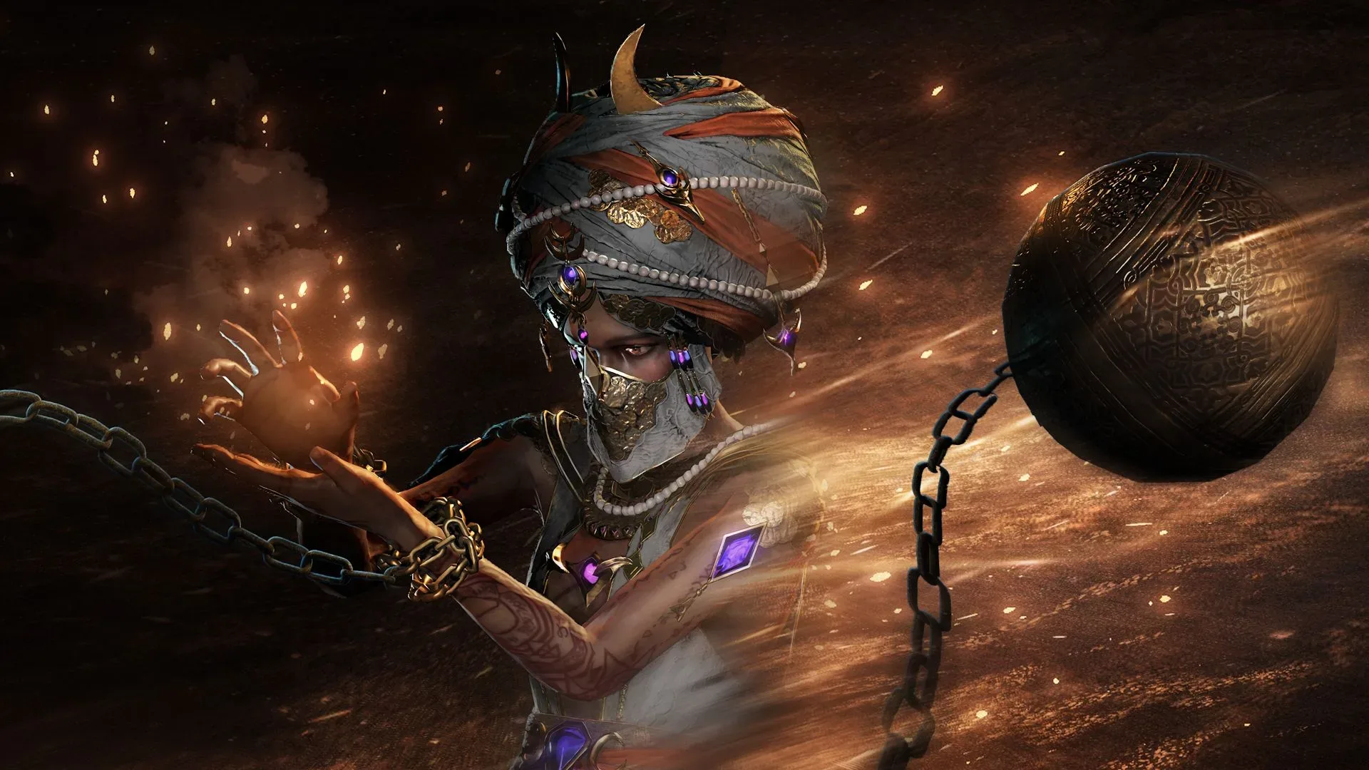 Path of Exile character combat representing ARPG buildcrafting