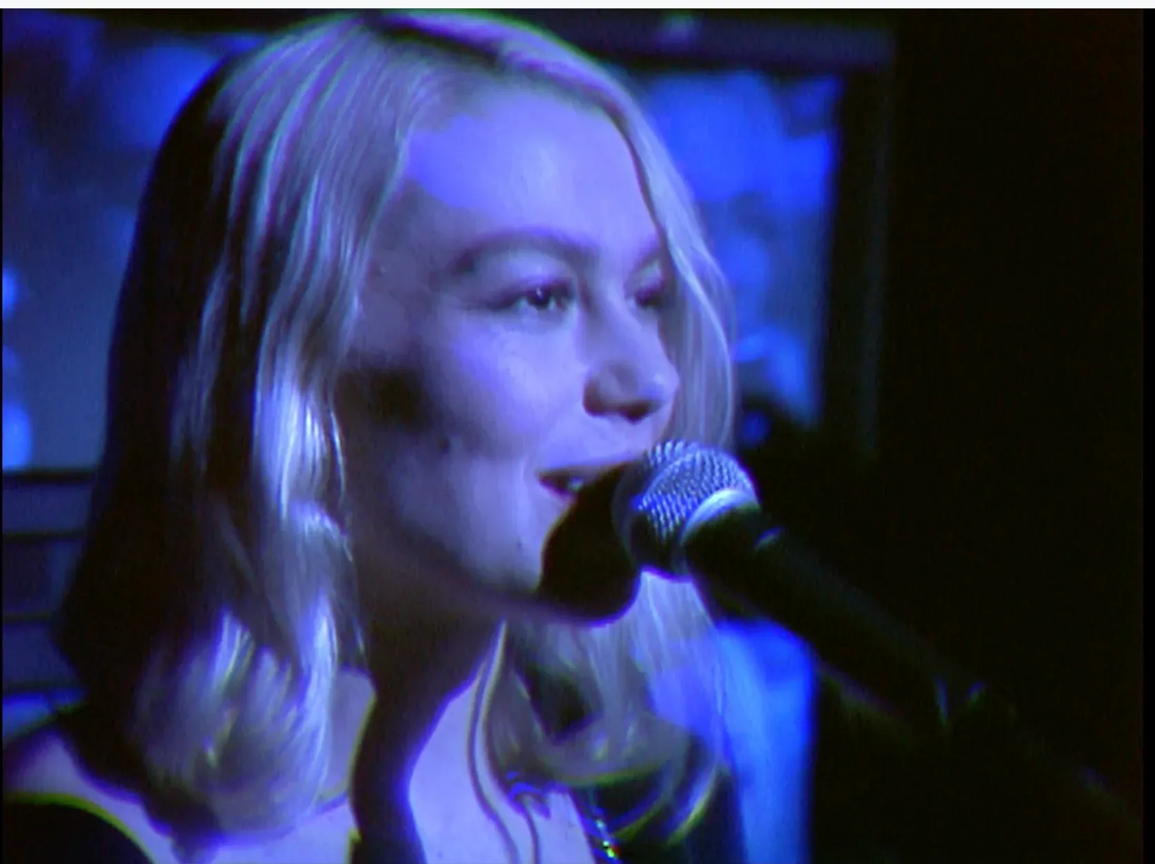 Phoebe Bridgers performs with Julien Baker and Lucy Dacus at Cherry Lane Theatre
