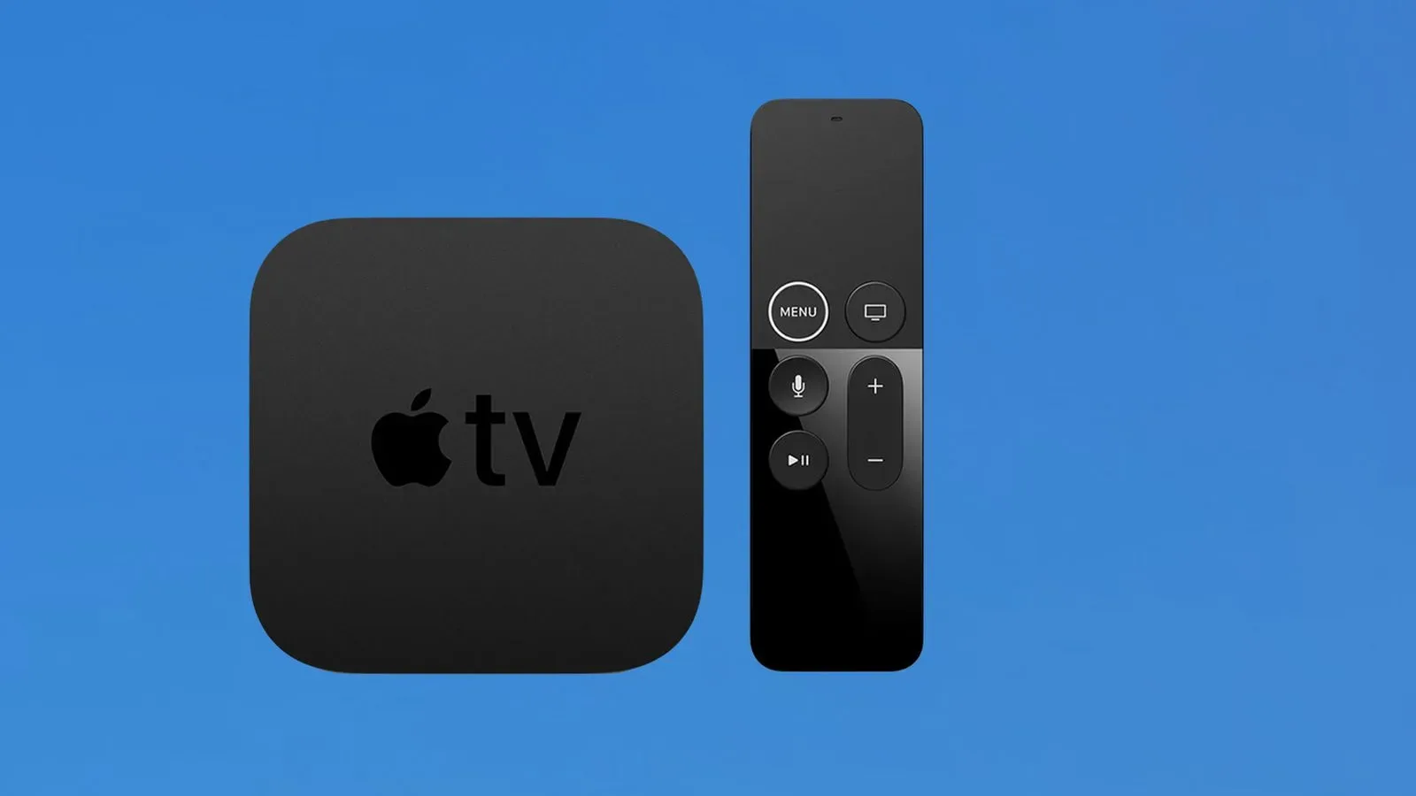 Apple TV 4K shown beneath a television in a home entertainment setup
