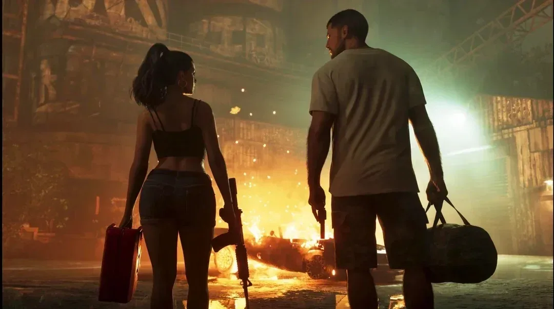 Grand Theft Auto 6 Vice City city street illustrating Rockstar’s open-world development approach
