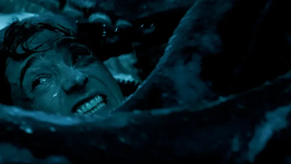 A diver trapped inside a sperm whale in Whalefall