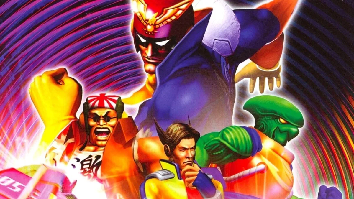 F-Zero GX custom machine racing at high speed