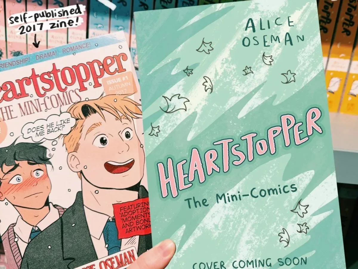 Alice Oseman Heartstopper mini-comics collection featuring Nick, Charlie and friends
