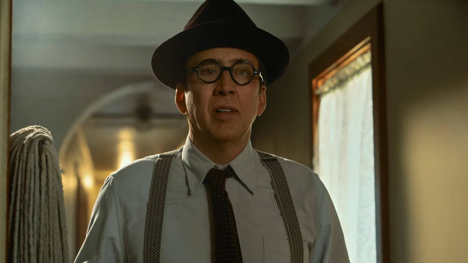 Nicolas Cage at a fan convention discussing Marvel and the MCU