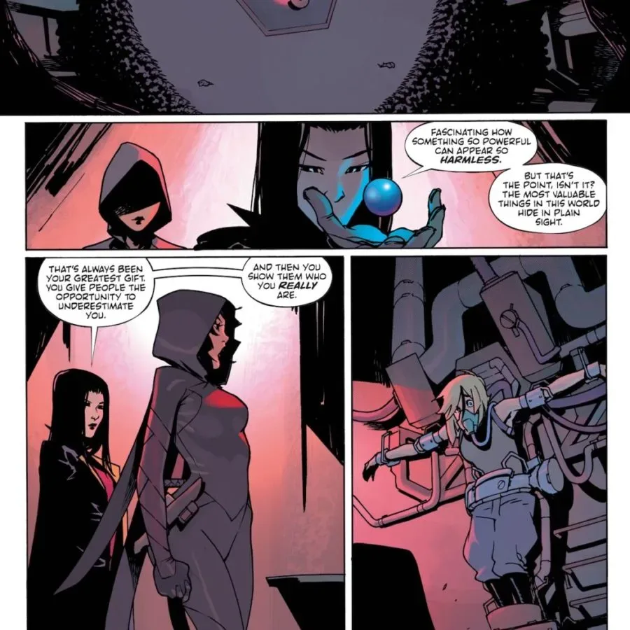 Selina Kyle faces trial in a flashback scene from Absolute Catwoman #4