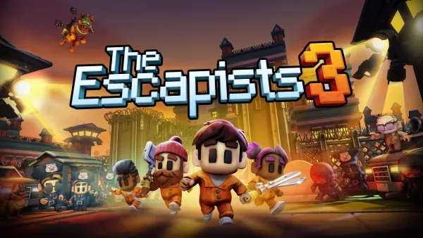 The Escapists 3 inmates planning an escape in a 3D prison environment