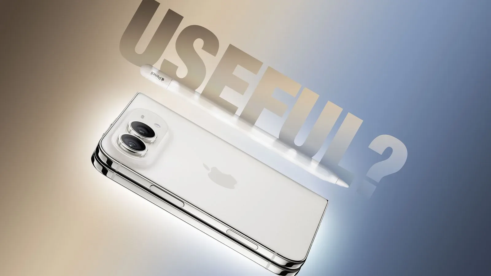 USB-C Apple Pencil stored magnetically on an iPhone Duo hinge