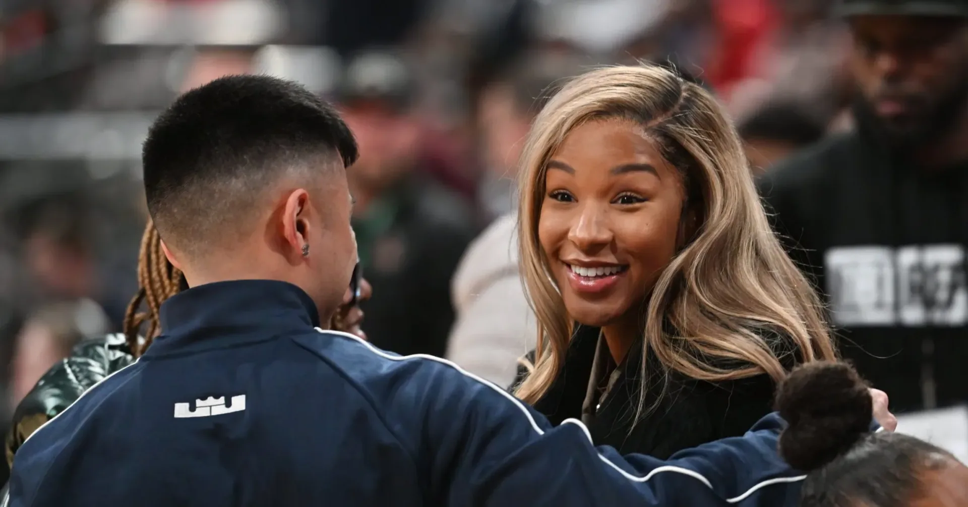 Savannah James visiting Kai Cenat’s Vivet pop-up at ComplexCon