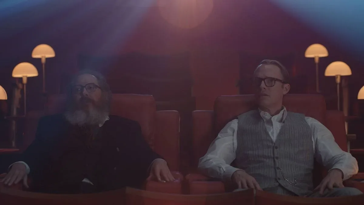 Paul Bettany as Vision and James Spader as Ultron in VisionQuest