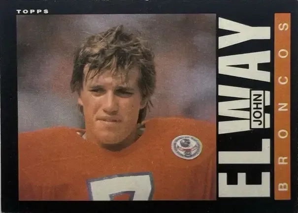1984 Topps John Elway #63 rookie football card