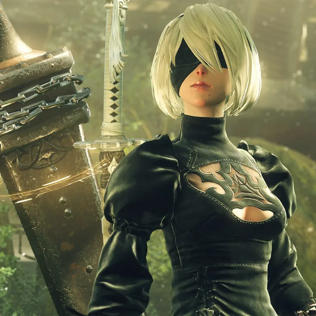 A screenshot of one of the best RPGs ever made, Nier: Automata