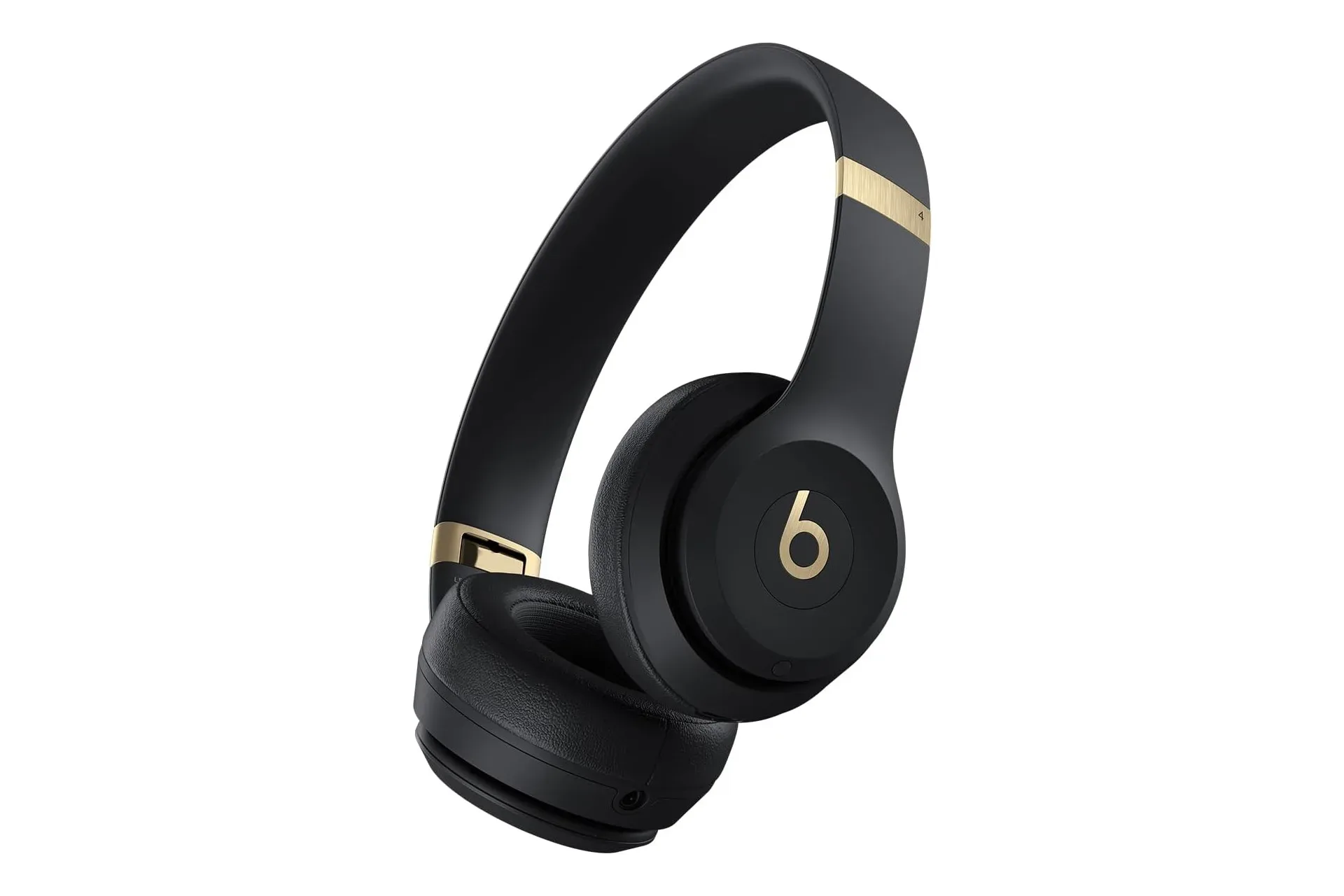 Beats Solo 4 wireless on-ear headphones in a folded portable position