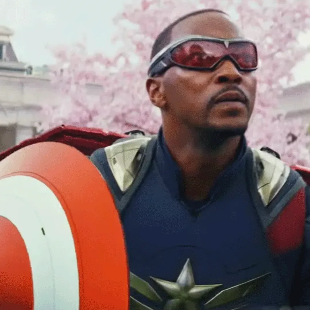 Anthony Mackie in a formal promotional portrait for an Avengers-related story