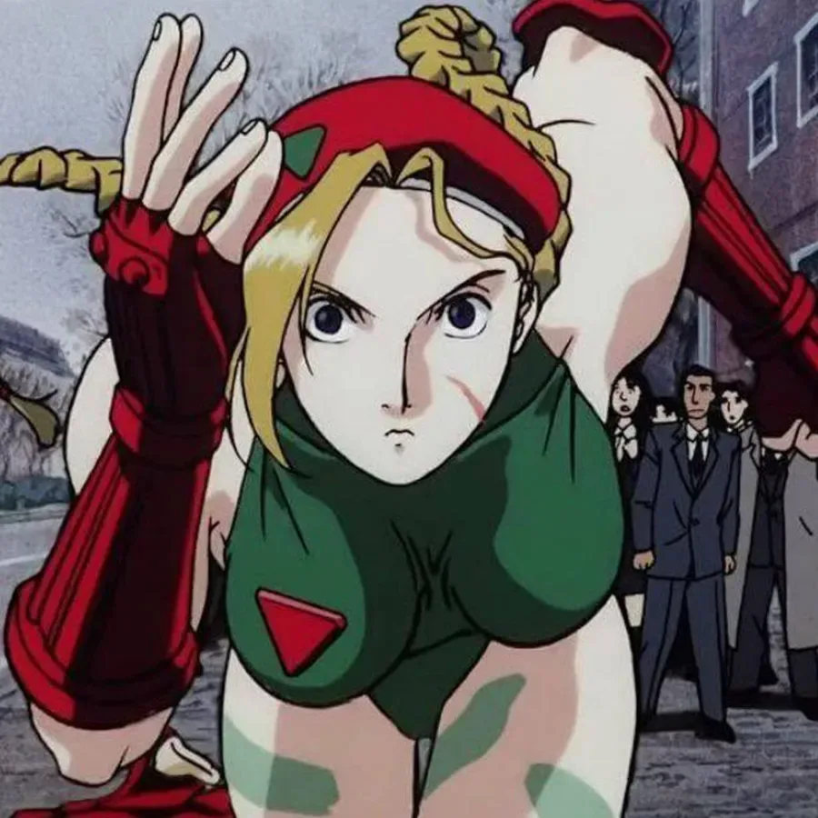 Ryu and Ken face M. Bison in Street Fighter II: The Animated Movie
