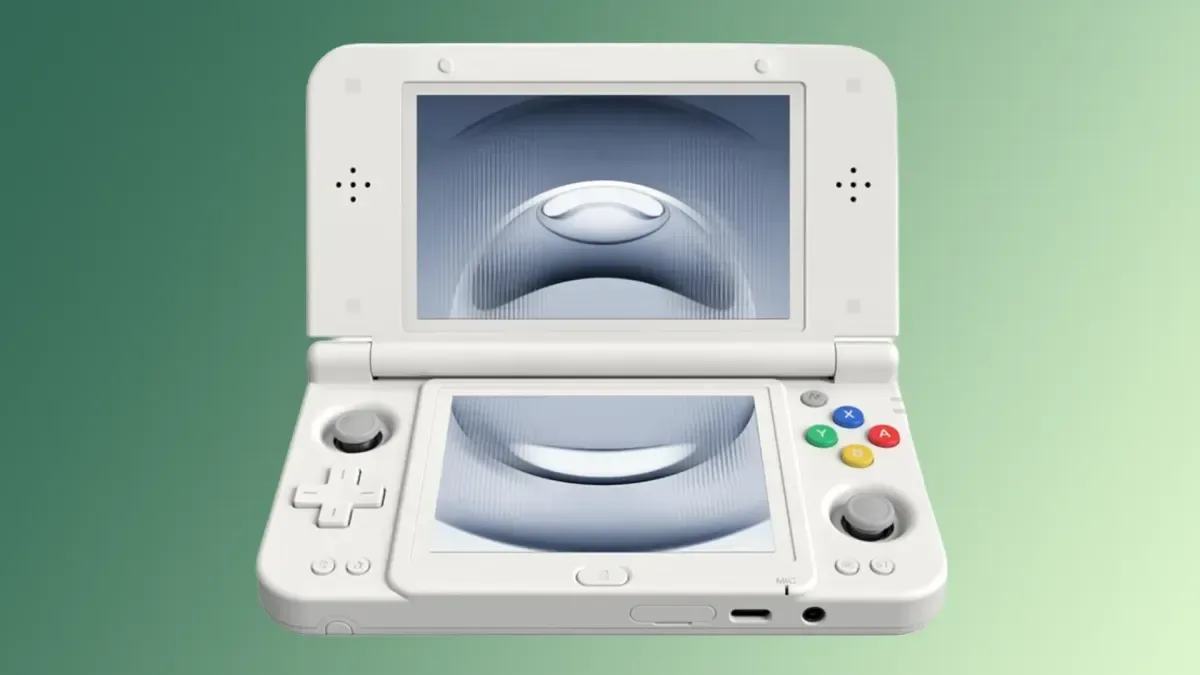 ANBERNIC RG DDS dual-screen Android handheld in clamshell form