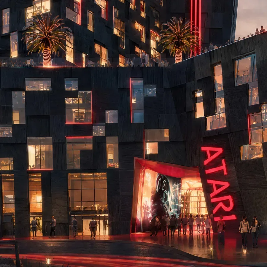 Concept rendering of the planned Atari Hotel in Phoenix