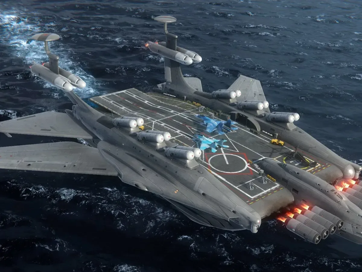 Modern Warships RF Bartini A-2000-7 vessel design in the context of the clearance dispute