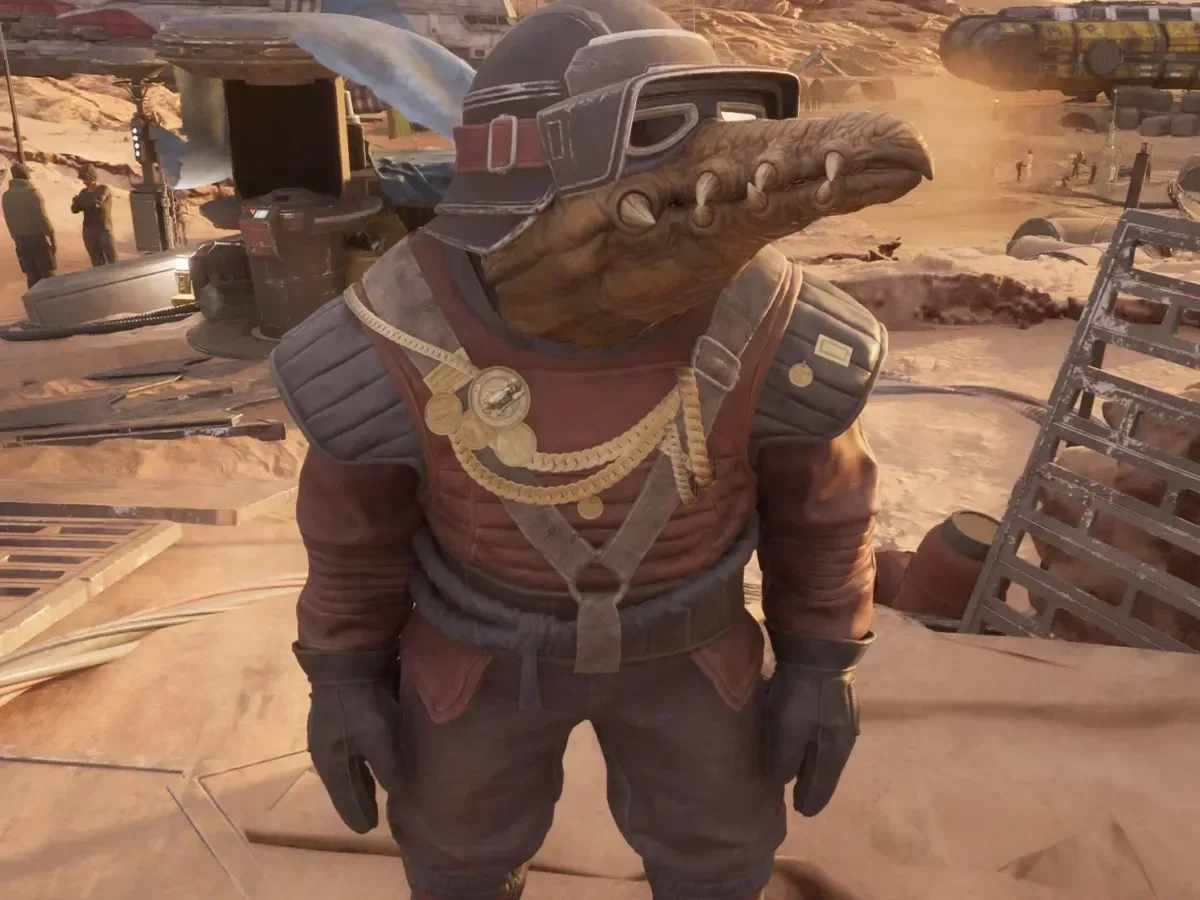 A Star Wars: Galactic Racer race featuring anti-gravity vehicles